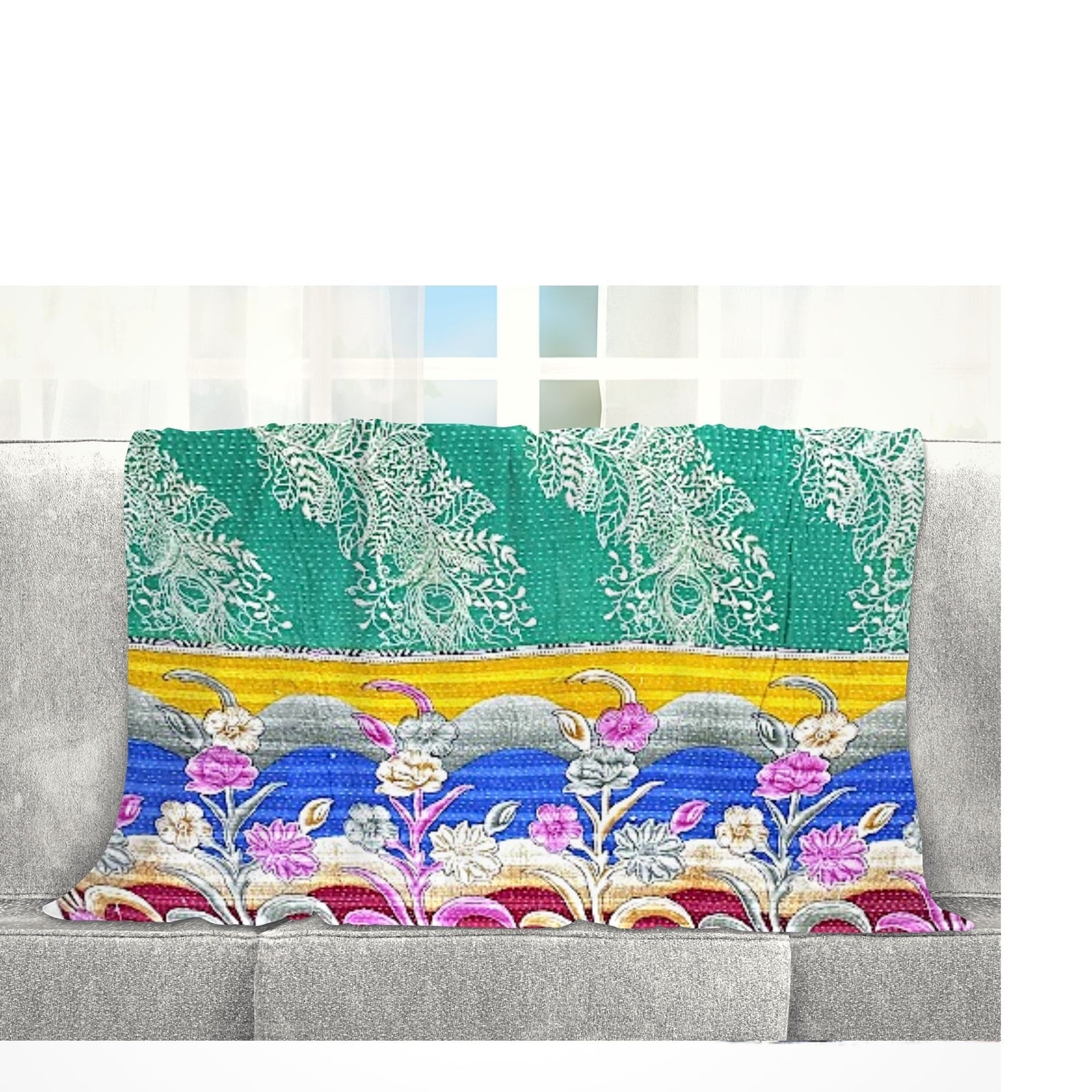 How to Style Your Home with a Kantha Throw