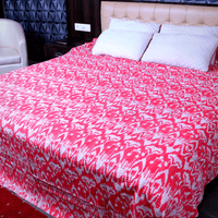 Kantha Quilt Set  Ikat Design
