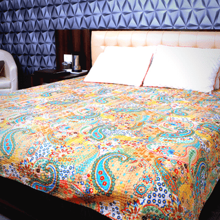 Kantha Blanket  Set- Paisley